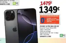 E.Leclerc IPHONE 16 PRO MAX 256 GO offre