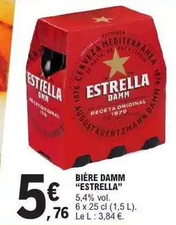 E.Leclerc BIÈRE DAMM “ESTRELLA” offre