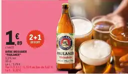 E.Leclerc BIÈRE WEISSBIER “PAULANER” offre