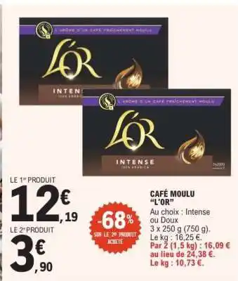 E.Leclerc Café Moulu L'or offre