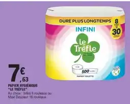 E.Leclerc Papier Hygiénique Le Trèfle offre