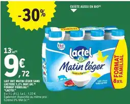 E.Leclerc Lactel Matin Léger offre