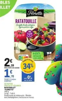 E.Leclerc Ratatouille Florette offre