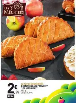 E.Leclerc 4 Chaussons aux Pommes offre