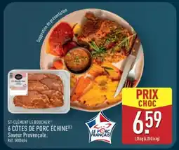 ALDI 6 côtes de porc échine offre