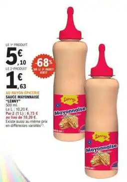E.Leclerc SAUCE MAYONNAISE 'LENNY' offre