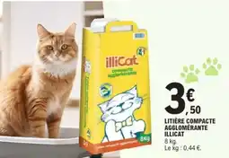 E.Leclerc ILLIcat Litière Compacte Agglomérante offre