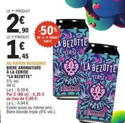 E.Leclerc Bière Aromatisée à la Cerise 'La Bezotte' offre