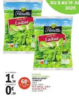 E.Leclerc Cœur de Laitue offre