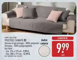 ALDI PROTÈGE CANAPÉ offre
