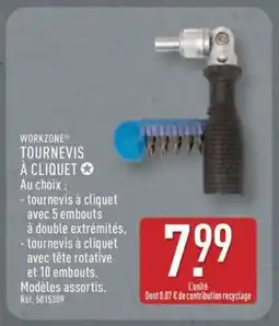 ALDI TOURNEVIS À CLIQUET offre