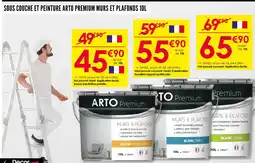 Décor Discount ARTO SOUS COUCHE ET PEINTURE PREMIUM MURS ET PLAFONDS 10L offre