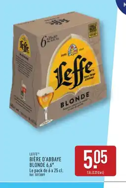 ALDI LEFFE Bière d'abbaye blonde 6,6° offre