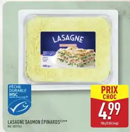 ALDI Lasagne saumon épinards offre