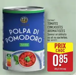 ALDI CUCINA Tomates concassées aromatisées offre