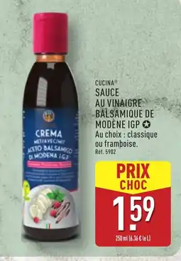 ALDI CUCINA Sauce au vinaigre balsamique de modène igp offre
