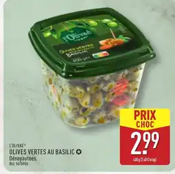 ALDI L'OLIVAÉ Olives vertes au basilic offre
