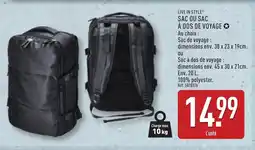 ALDI LIVE IN STYLE Sac ou sac à dos de voyage offre