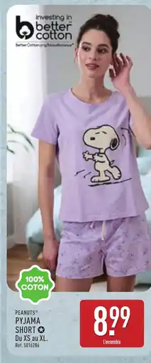 ALDI PEANUTS Pyjama short offre
