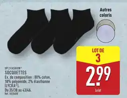 ALDI UP 2 FASHION Socquettes offre