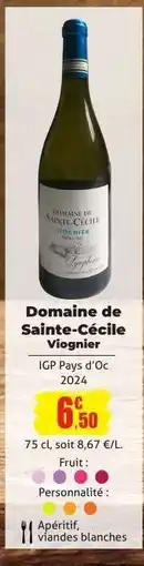 E.Leclerc Domaine de Sainte-Cécile Viognier offre