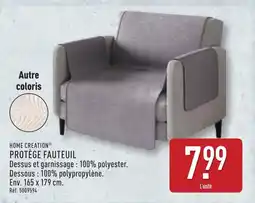 ALDI HOME CREATION Protège fauteuil offre