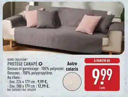 ALDI HOME CREATION Protège canapé offre