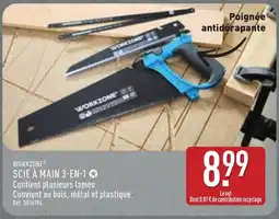 ALDI WORKZONE Scie à main 3-en-1 offre