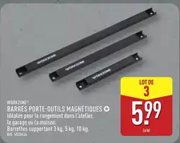 ALDI WORKZONE Barres porte-outils magnétiques offre