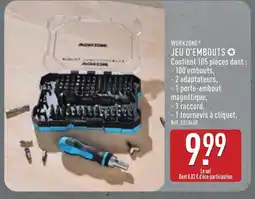 ALDI WORKZONE Jeu d'embouts offre