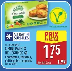 ALDI ALL SEASONS 8 mini palets de légumes offre