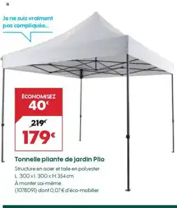 Truffaut Tonnelle pliante de jardin Plio offre