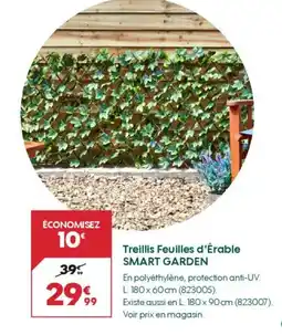 Truffaut SMART GARDEN Treillis Feuilles d'Érable offre