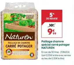 Truffaut NATUREN Paillage chanvre spécial carré potager offre