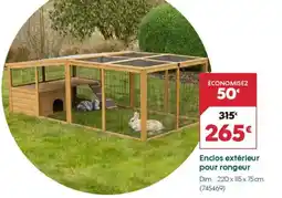 Truffaut Enclos extérieur pour rongeur offre