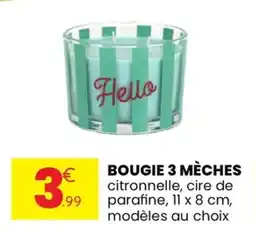 Stokomani Bougie 3 mèches offre
