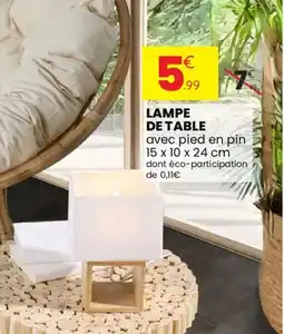 Stokomani Lampe de table offre