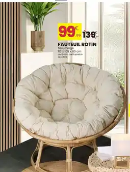 Stokomani Fauteuil rotin offre