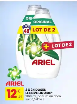 Stokomani ARIEL 2 x 24 doses lessive liquide offre