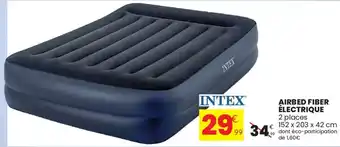 Stokomani INTEX Airbed fiber électrique offre