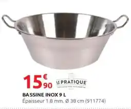 Rural Master Bassine inox offre