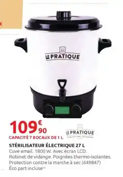 Rural Master Stérilisateur électrique offre