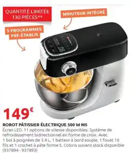 Rural Master Robot pâtissier électrique 500 w offre