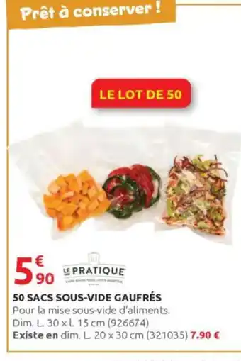 Rural Master 50 sacs sous-vide gaufrés offre