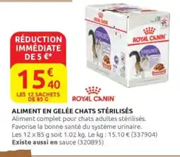 Rural Master ROYAL CANIN Aliment en gelée chats stérilisés offre
