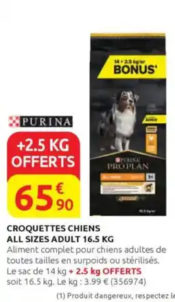 Rural Master Croquettes chiens pukina proplan offre
