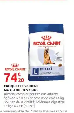 Rural Master ROYAL CANIN Croquettes chiens maxi adultes offre