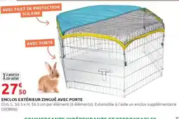Rural Master Enclos extérieur zingué avec porte offre