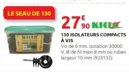 Rural Master 130 isolateurs compacts à vis offre