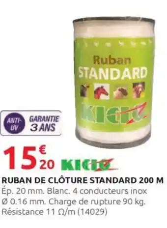 Rural Master Ruban de clôture standard 200 m offre